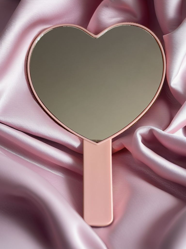 Bling Heart-Shaped Glam Mirror