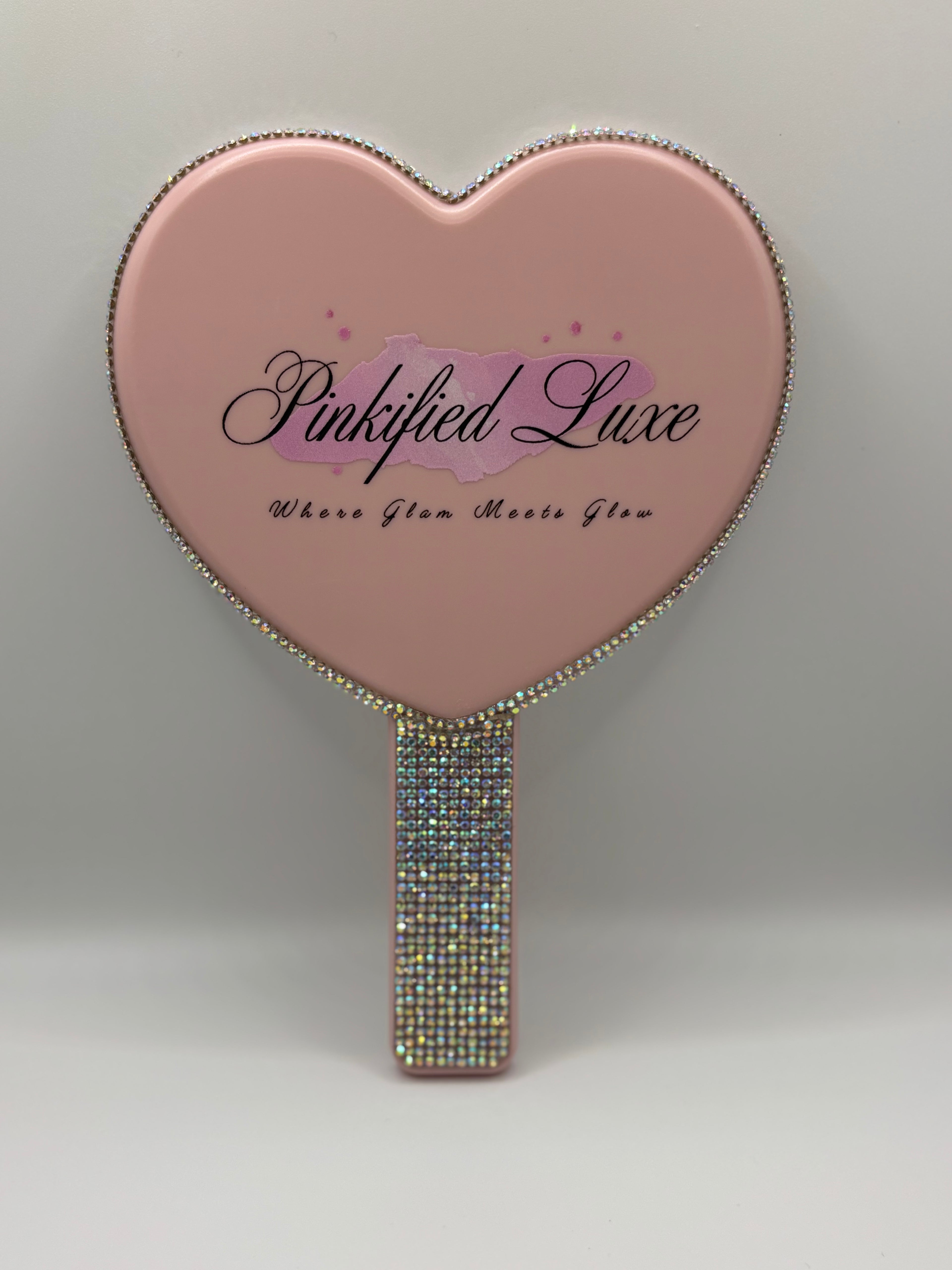 Bling Heart-Shaped Glam Mirror