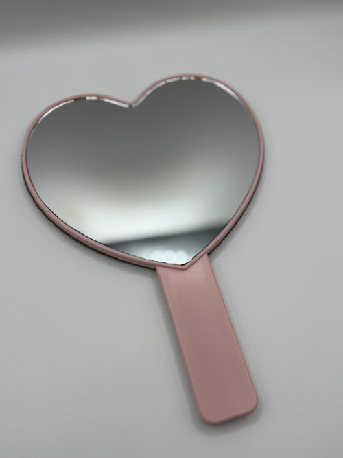 Bling Heart-Shaped Glam Mirror