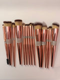 Bling Rose Gold Make Up Brush Set